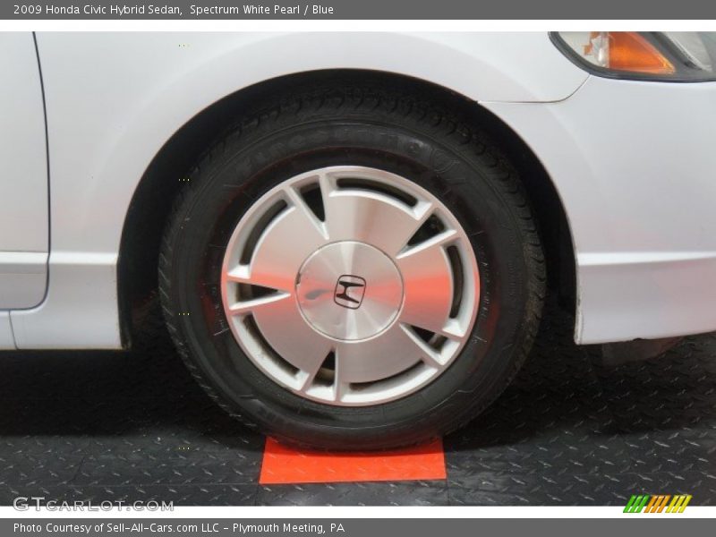 Spectrum White Pearl / Blue 2009 Honda Civic Hybrid Sedan