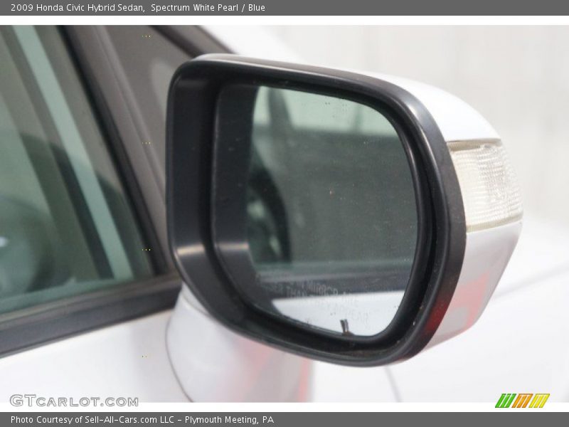 Spectrum White Pearl / Blue 2009 Honda Civic Hybrid Sedan