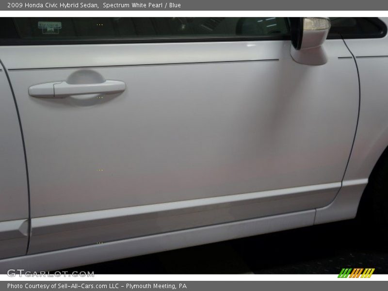 Spectrum White Pearl / Blue 2009 Honda Civic Hybrid Sedan