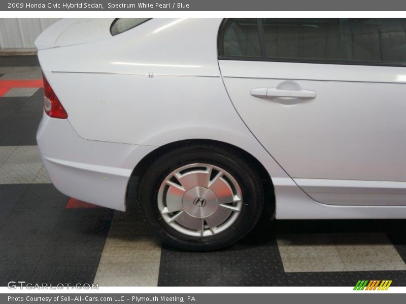 Spectrum White Pearl / Blue 2009 Honda Civic Hybrid Sedan