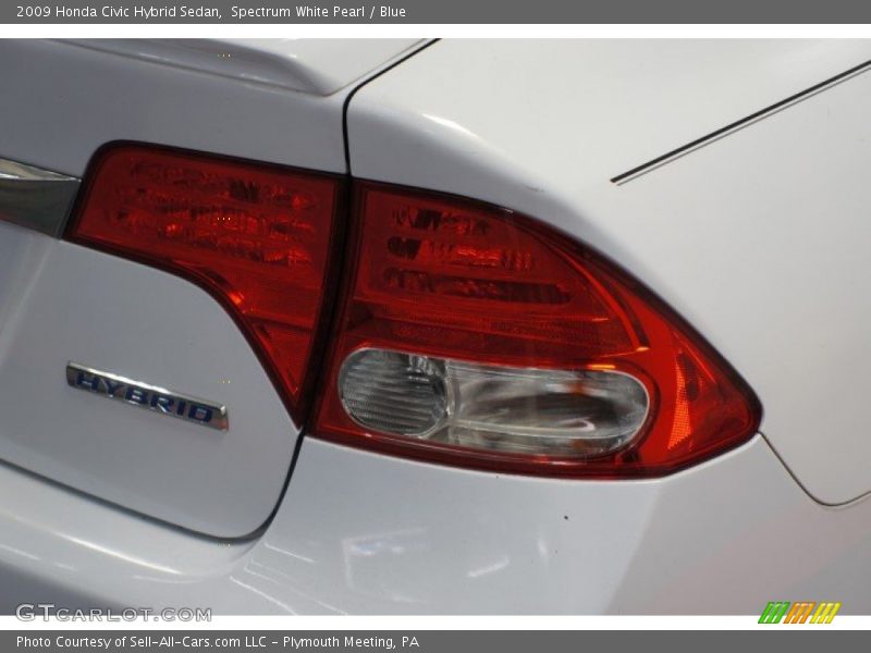 Spectrum White Pearl / Blue 2009 Honda Civic Hybrid Sedan