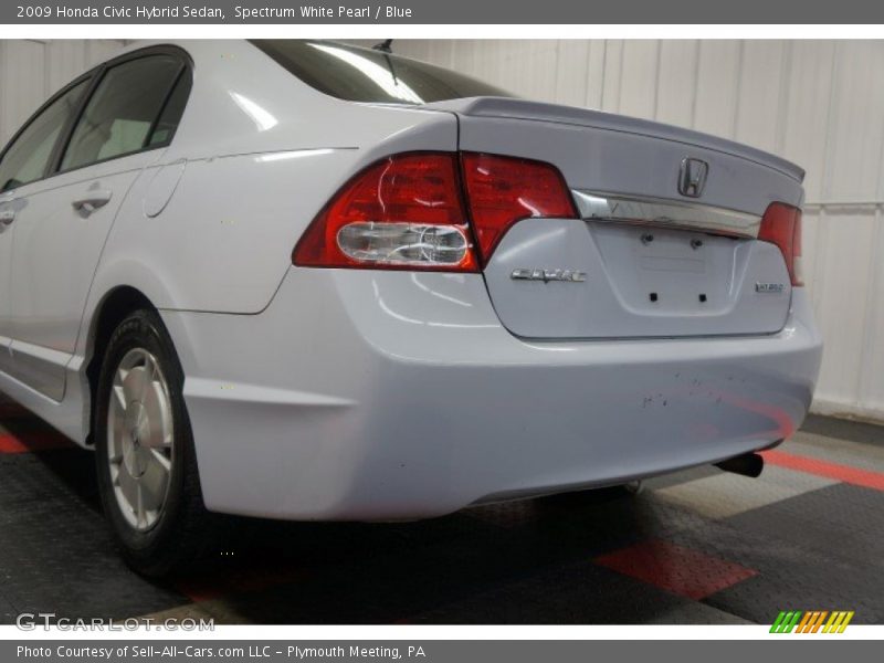 Spectrum White Pearl / Blue 2009 Honda Civic Hybrid Sedan