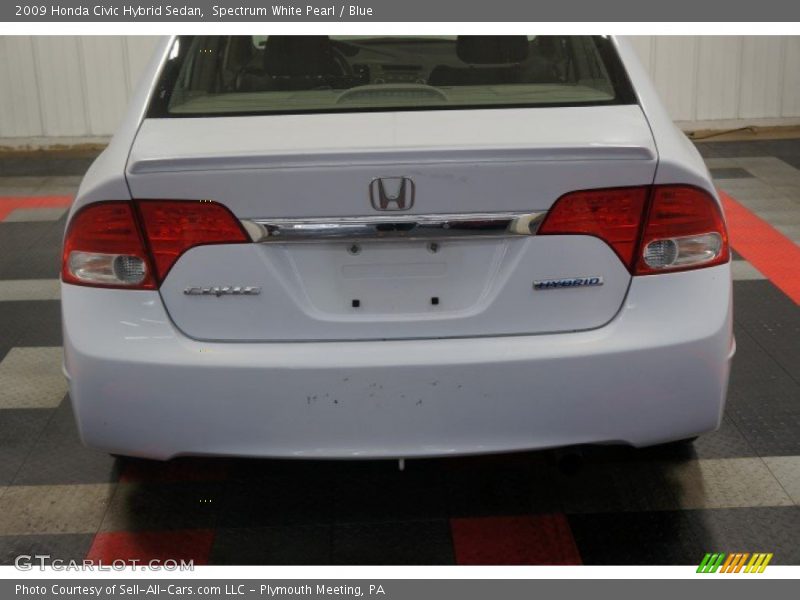 Spectrum White Pearl / Blue 2009 Honda Civic Hybrid Sedan