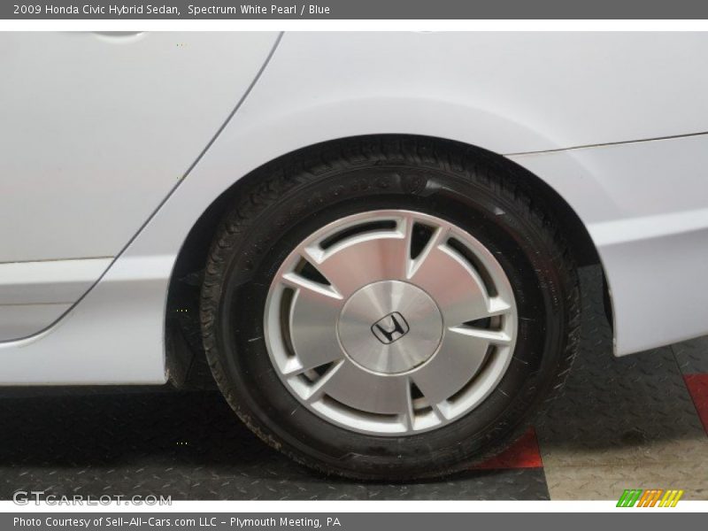 Spectrum White Pearl / Blue 2009 Honda Civic Hybrid Sedan