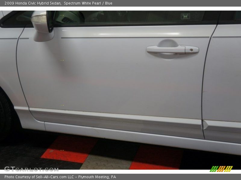 Spectrum White Pearl / Blue 2009 Honda Civic Hybrid Sedan