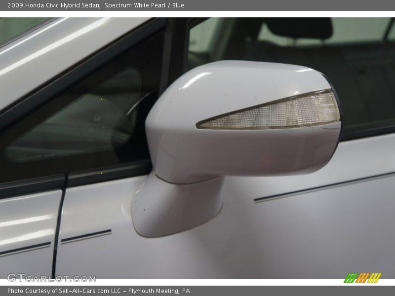 Spectrum White Pearl / Blue 2009 Honda Civic Hybrid Sedan