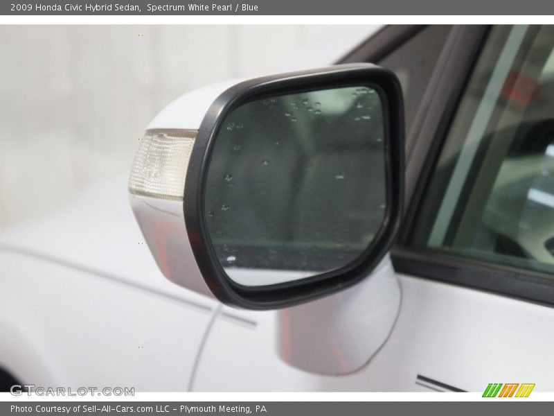 Spectrum White Pearl / Blue 2009 Honda Civic Hybrid Sedan