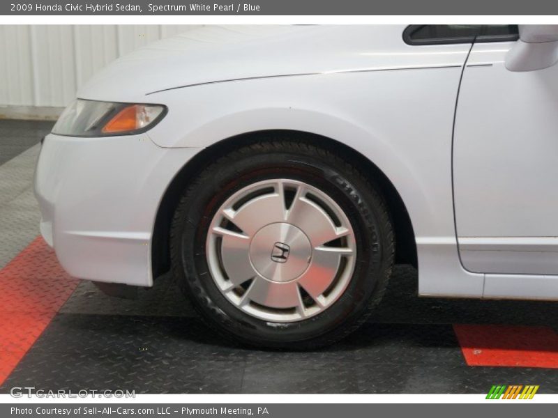Spectrum White Pearl / Blue 2009 Honda Civic Hybrid Sedan