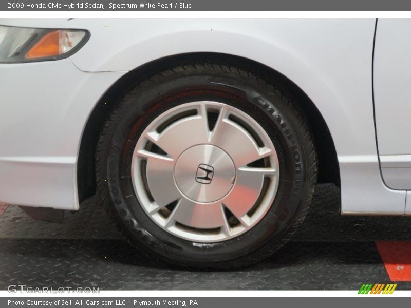 Spectrum White Pearl / Blue 2009 Honda Civic Hybrid Sedan