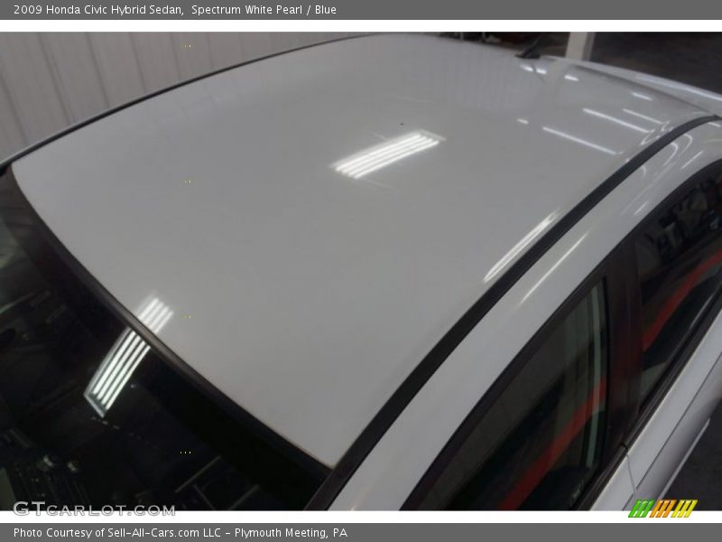 Spectrum White Pearl / Blue 2009 Honda Civic Hybrid Sedan