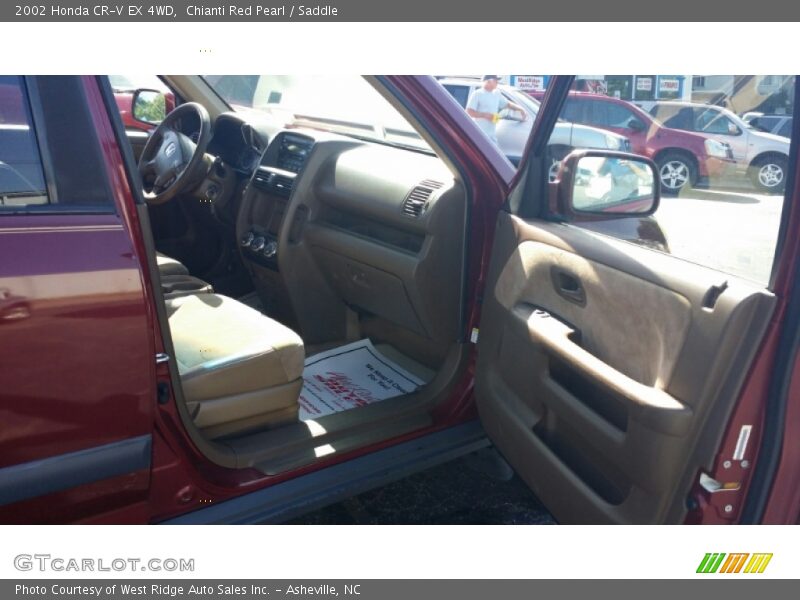 Chianti Red Pearl / Saddle 2002 Honda CR-V EX 4WD
