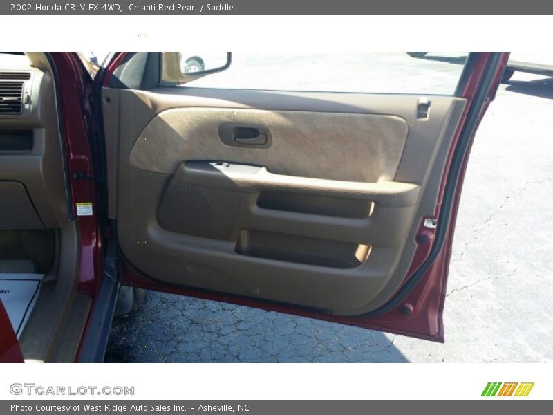 Chianti Red Pearl / Saddle 2002 Honda CR-V EX 4WD