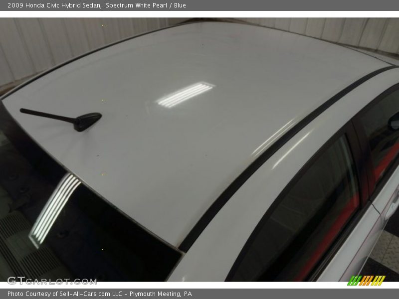 Spectrum White Pearl / Blue 2009 Honda Civic Hybrid Sedan