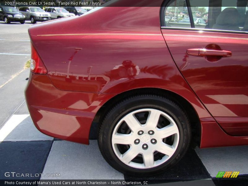 Tango Red Pearl / Ivory 2007 Honda Civic LX Sedan