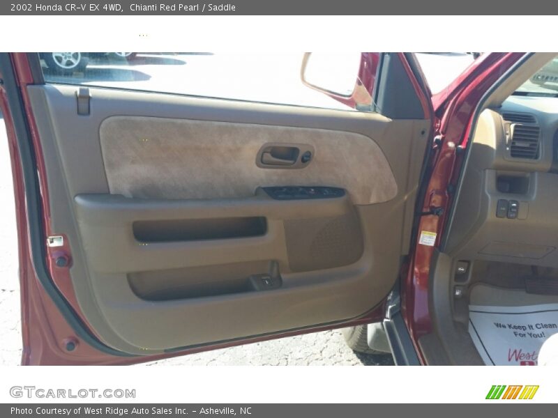 Chianti Red Pearl / Saddle 2002 Honda CR-V EX 4WD