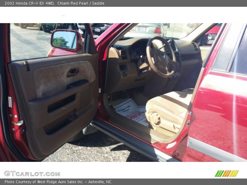 Chianti Red Pearl / Saddle 2002 Honda CR-V EX 4WD