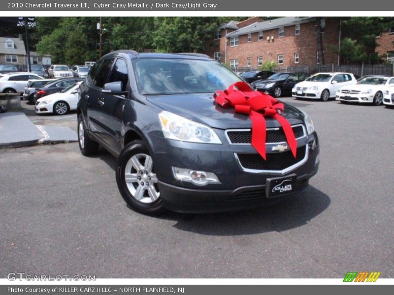 Cyber Gray Metallic / Dark Gray/Light Gray 2010 Chevrolet Traverse LT