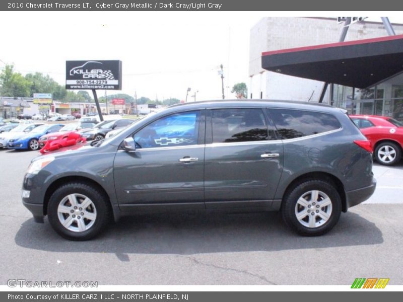 Cyber Gray Metallic / Dark Gray/Light Gray 2010 Chevrolet Traverse LT