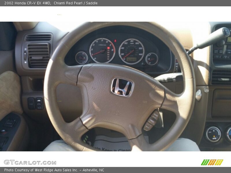 Chianti Red Pearl / Saddle 2002 Honda CR-V EX 4WD
