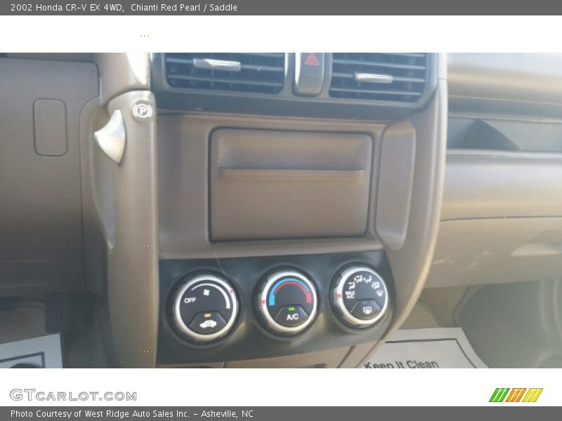 Chianti Red Pearl / Saddle 2002 Honda CR-V EX 4WD