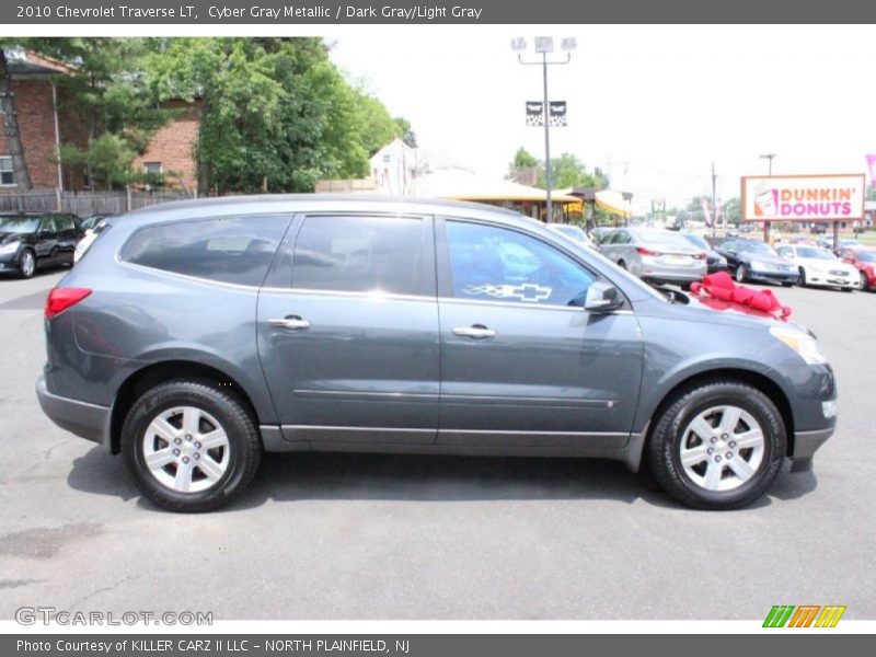 Cyber Gray Metallic / Dark Gray/Light Gray 2010 Chevrolet Traverse LT