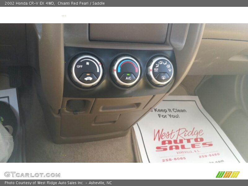 Chianti Red Pearl / Saddle 2002 Honda CR-V EX 4WD