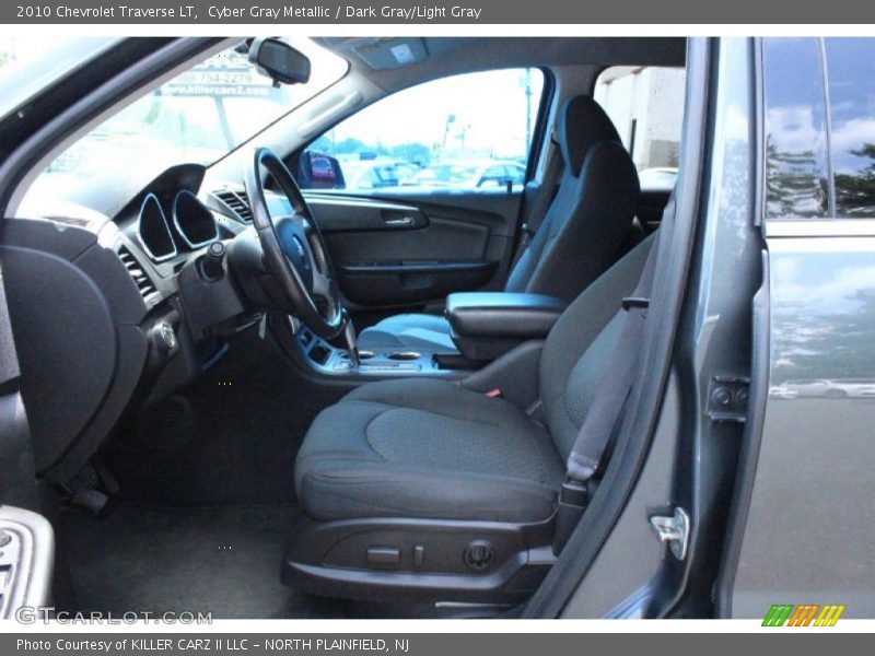 Cyber Gray Metallic / Dark Gray/Light Gray 2010 Chevrolet Traverse LT