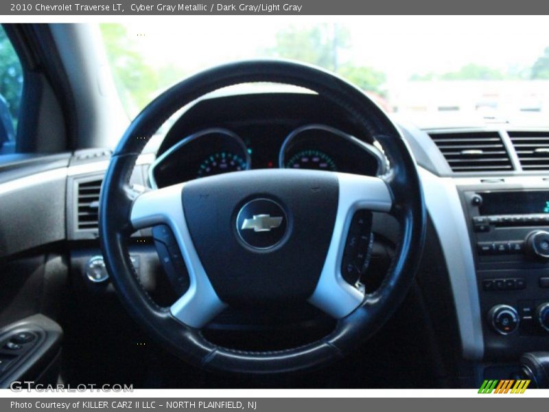 Cyber Gray Metallic / Dark Gray/Light Gray 2010 Chevrolet Traverse LT