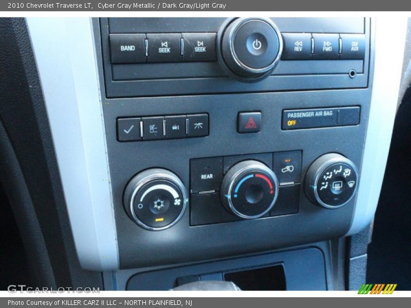 Cyber Gray Metallic / Dark Gray/Light Gray 2010 Chevrolet Traverse LT