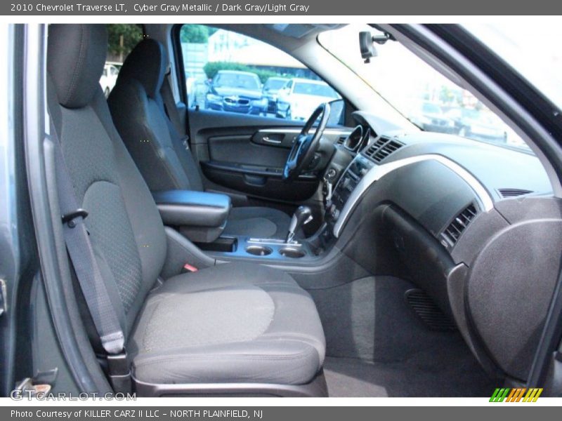 Cyber Gray Metallic / Dark Gray/Light Gray 2010 Chevrolet Traverse LT