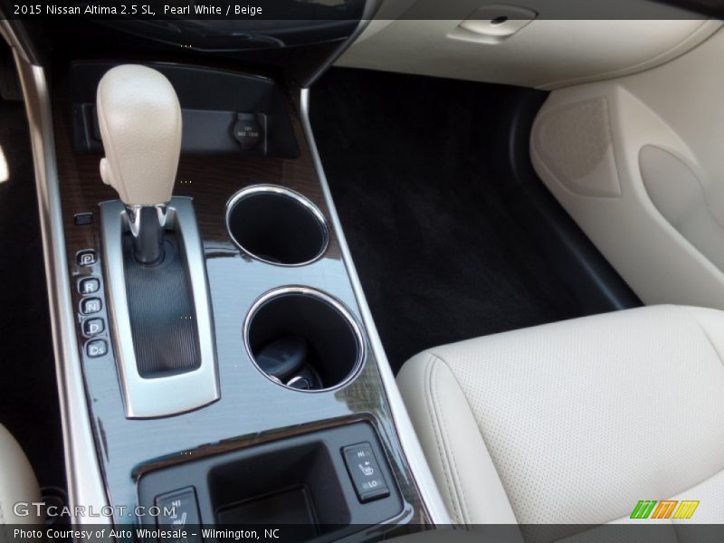 Pearl White / Beige 2015 Nissan Altima 2.5 SL