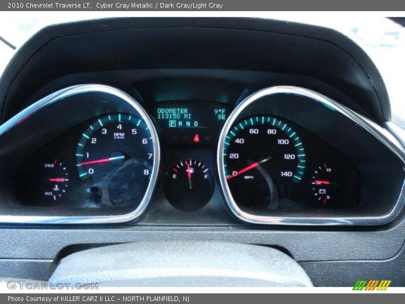 Cyber Gray Metallic / Dark Gray/Light Gray 2010 Chevrolet Traverse LT