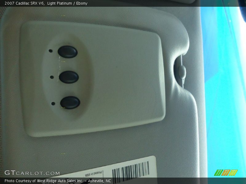 Light Platinum / Ebony 2007 Cadillac SRX V6