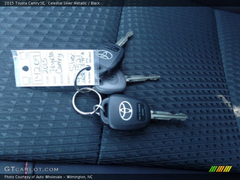 Celestial Silver Metallic / Black 2015 Toyota Camry SE