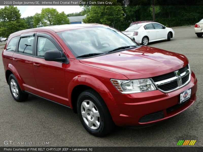 Inferno Red Crystal Pearl Coat / Dark Slate Gray 2010 Dodge Journey SE