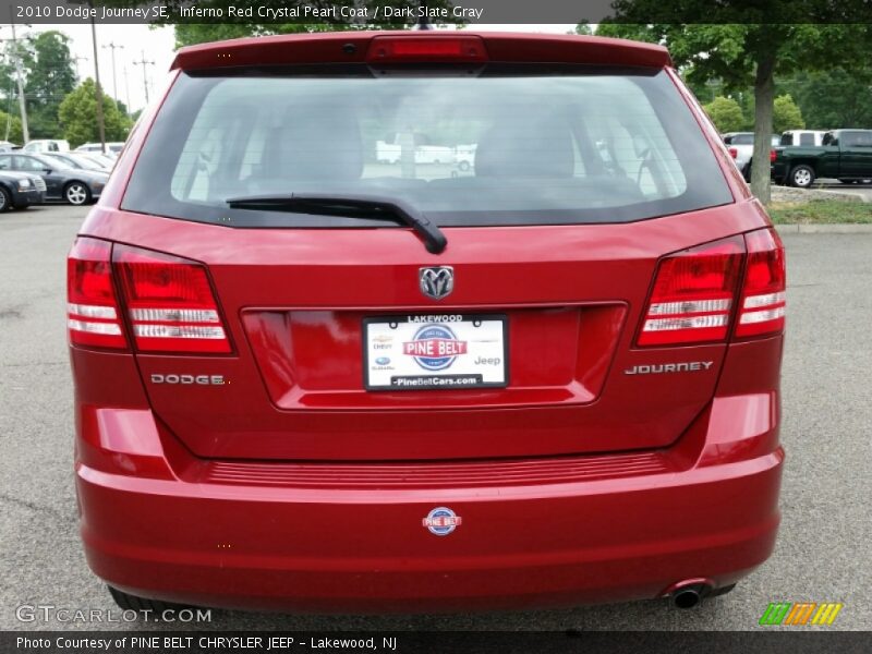 Inferno Red Crystal Pearl Coat / Dark Slate Gray 2010 Dodge Journey SE
