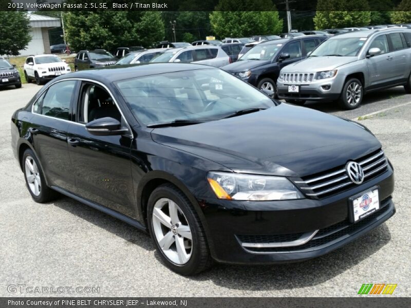 Black / Titan Black 2012 Volkswagen Passat 2.5L SE