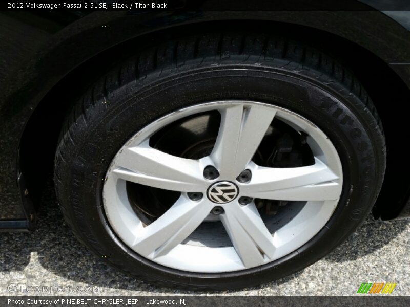 Black / Titan Black 2012 Volkswagen Passat 2.5L SE