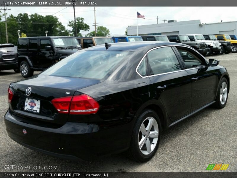 Black / Titan Black 2012 Volkswagen Passat 2.5L SE