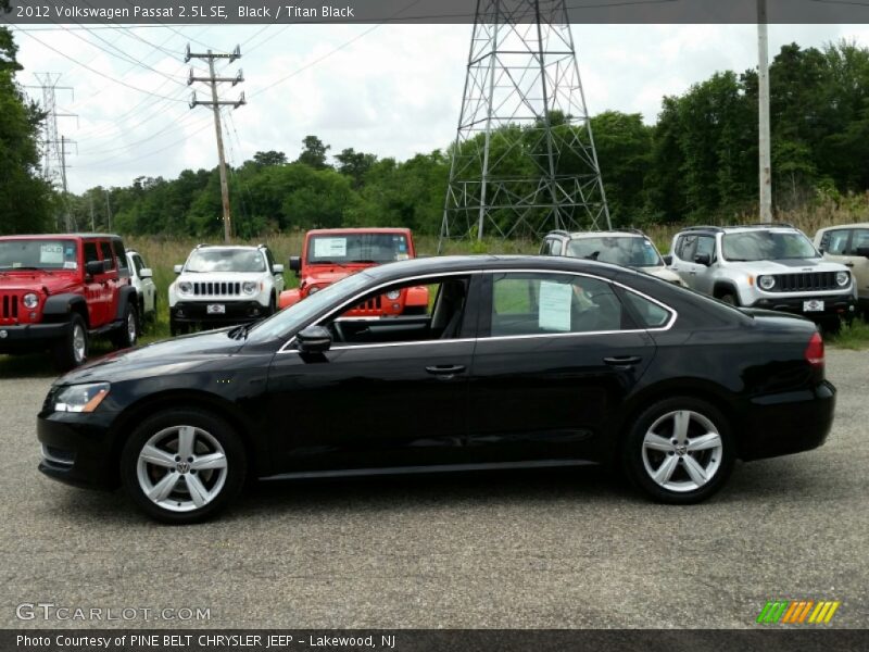 Black / Titan Black 2012 Volkswagen Passat 2.5L SE