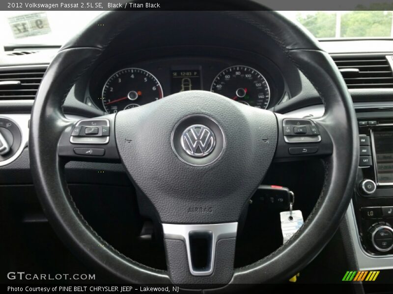 Black / Titan Black 2012 Volkswagen Passat 2.5L SE