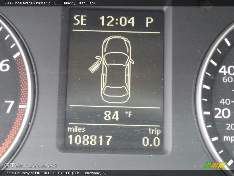 Black / Titan Black 2012 Volkswagen Passat 2.5L SE