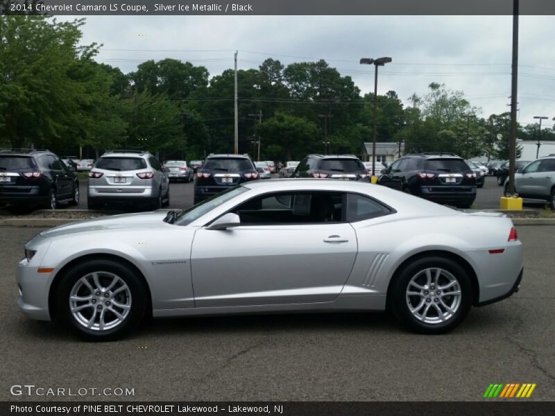Silver Ice Metallic / Black 2014 Chevrolet Camaro LS Coupe