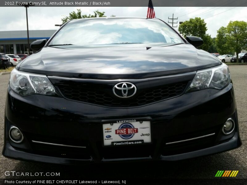 Attitude Black Metallic / Black/Ash 2012 Toyota Camry SE