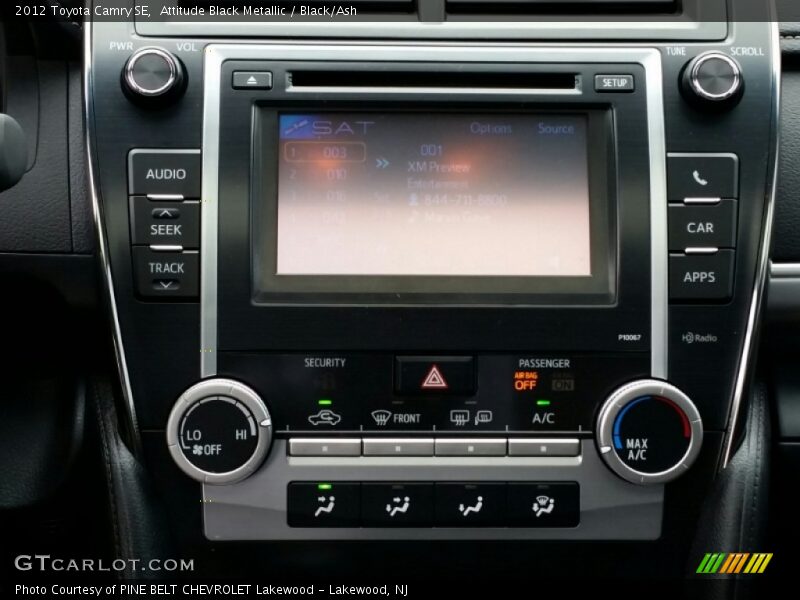 Attitude Black Metallic / Black/Ash 2012 Toyota Camry SE