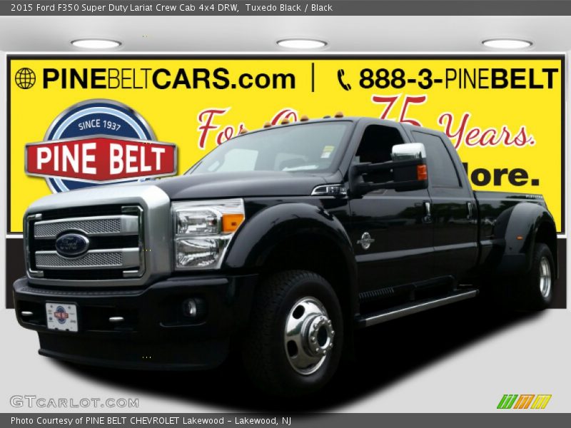 Tuxedo Black / Black 2015 Ford F350 Super Duty Lariat Crew Cab 4x4 DRW
