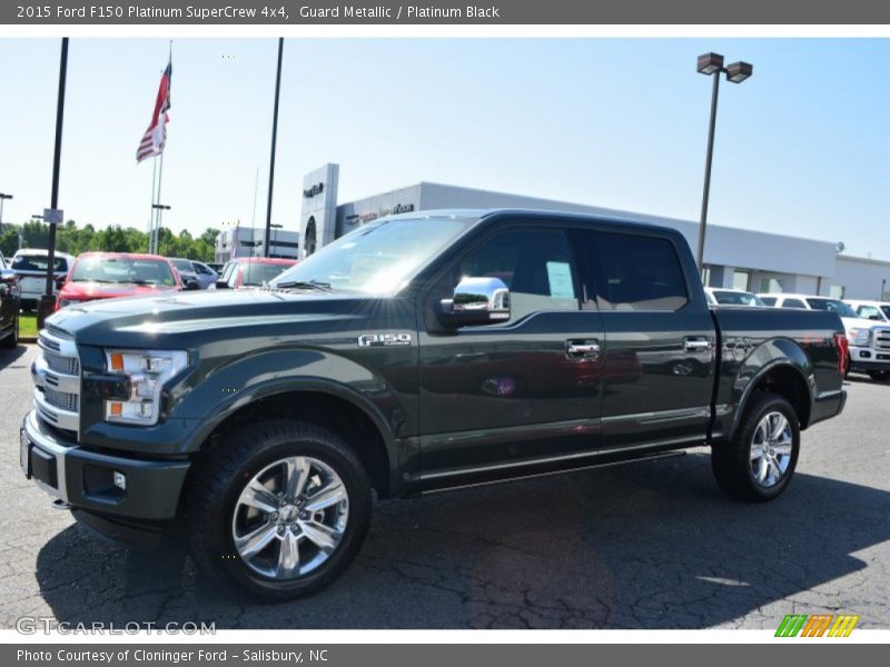 Guard Metallic / Platinum Black 2015 Ford F150 Platinum SuperCrew 4x4