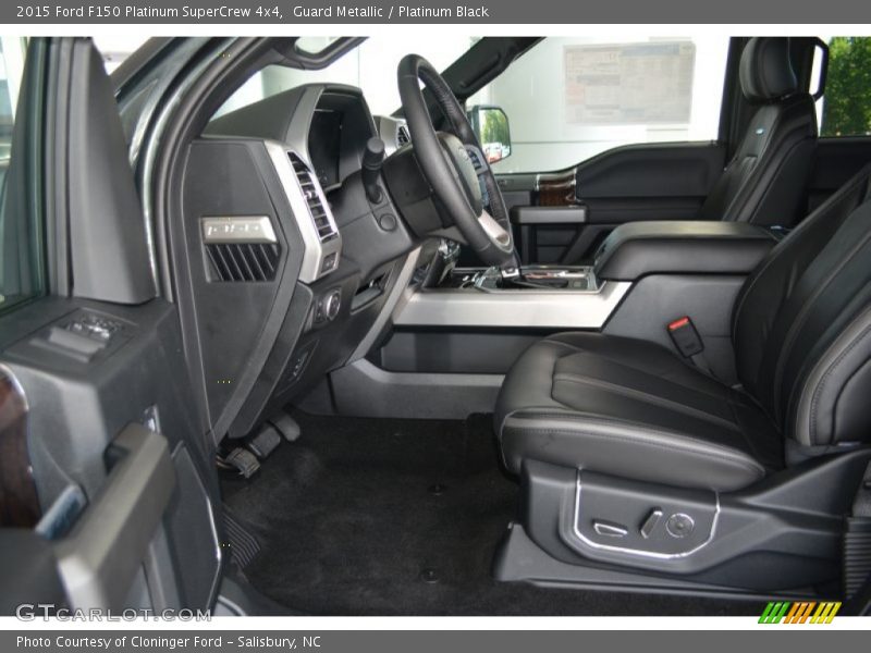 Guard Metallic / Platinum Black 2015 Ford F150 Platinum SuperCrew 4x4