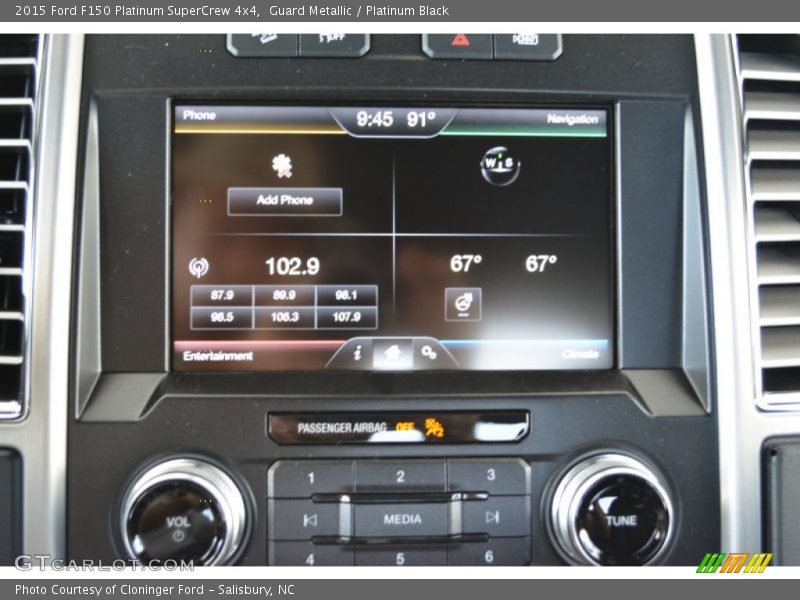 Guard Metallic / Platinum Black 2015 Ford F150 Platinum SuperCrew 4x4
