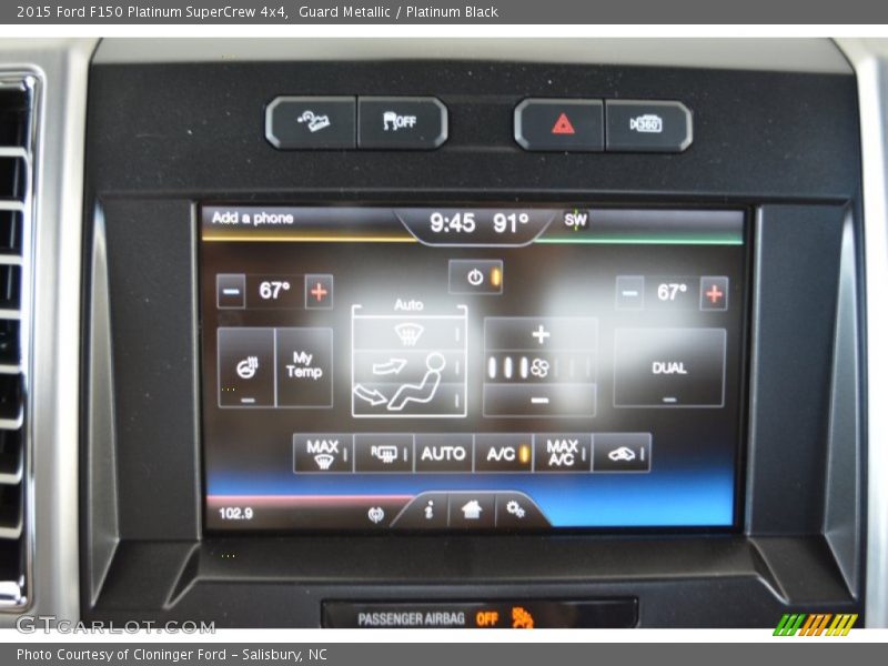 Guard Metallic / Platinum Black 2015 Ford F150 Platinum SuperCrew 4x4